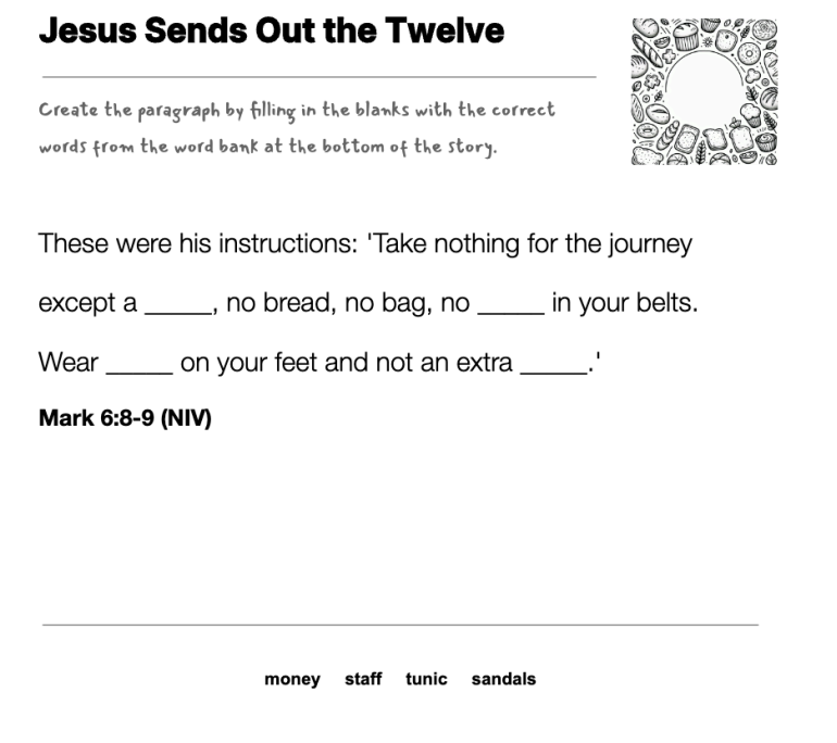 Jesus Sends Out the Twelve